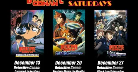 Detective Conan Films Continue “Cinema Saturdays” on YouTube This December, Featuring Black Iron Submarine conan